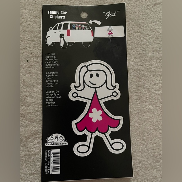 Family car sticker (Girl) - Picture 1 of 3